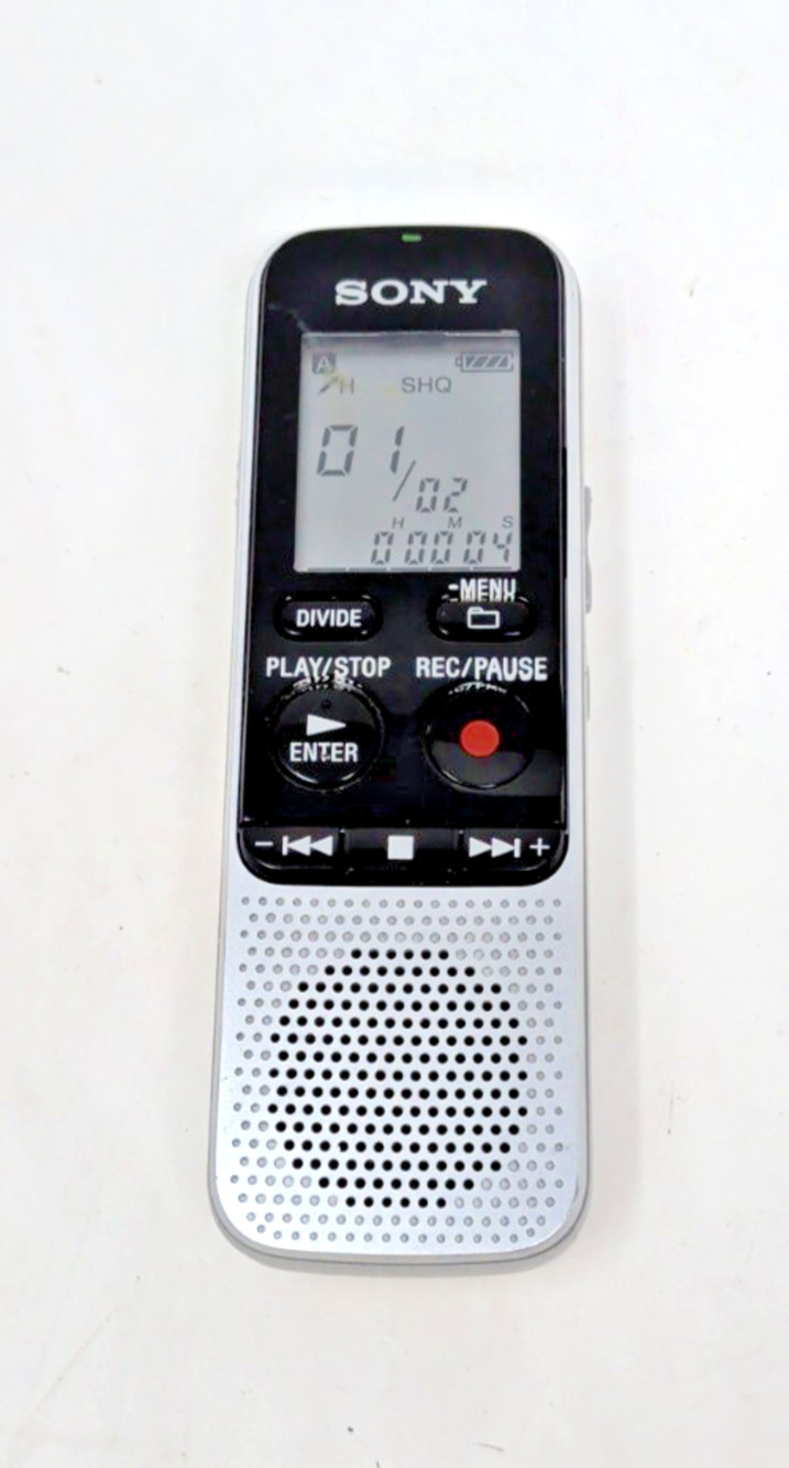 Sony ICD-BX112 Digital Voice Recorder 2GB Dictaphone MP3 - Tested & Working